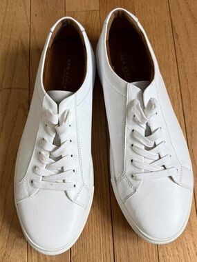 New Republic White Leather Low-Top Sneakers